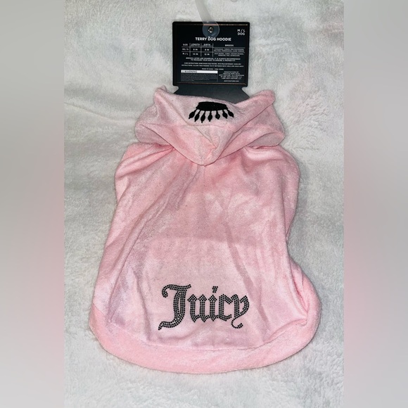 Juicy Couture Other - Juicy Couture Pink Dog Hoodie NEW! 🐶🩷